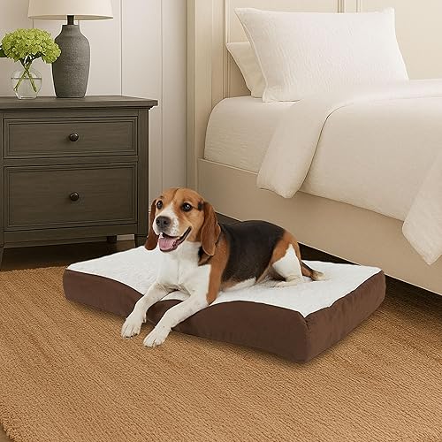 Miniatura 8 de PETMAKER - Cama ortopédica para perros – Cama para perros de espuma viscoelástica de 2 capas con funda Sherpa lavable a máquina – Colchón de 30 x