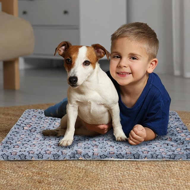 Foto 3 de 8 de MICOOYO Colchón de cama para jaula de perro, tapete de cama de forro polar para mascotas, lavable