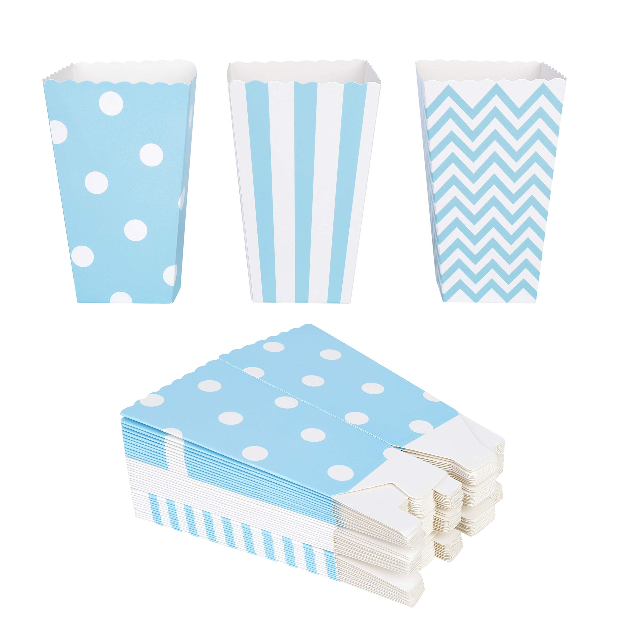 QIMEI-SHOP Caja de Palomitas de Maíz 36 Piezas Bolsas Bolsa de Palomitas para Los Bocados del Partido Los Dulces Las Palomitas y Los Regalos 12 * 7 cm