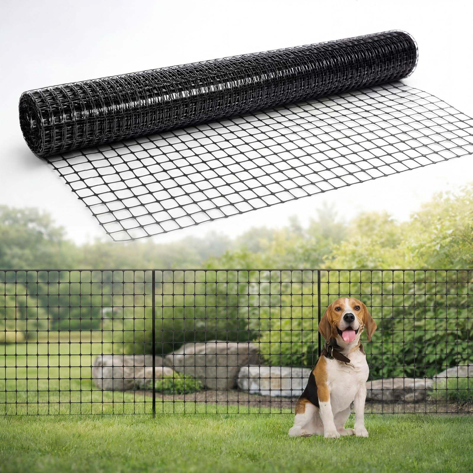 Photo 1 of Thyle 48 Inch x 100 ft Plastic Mesh Fence Roll Temporary Mesh Snow Fence