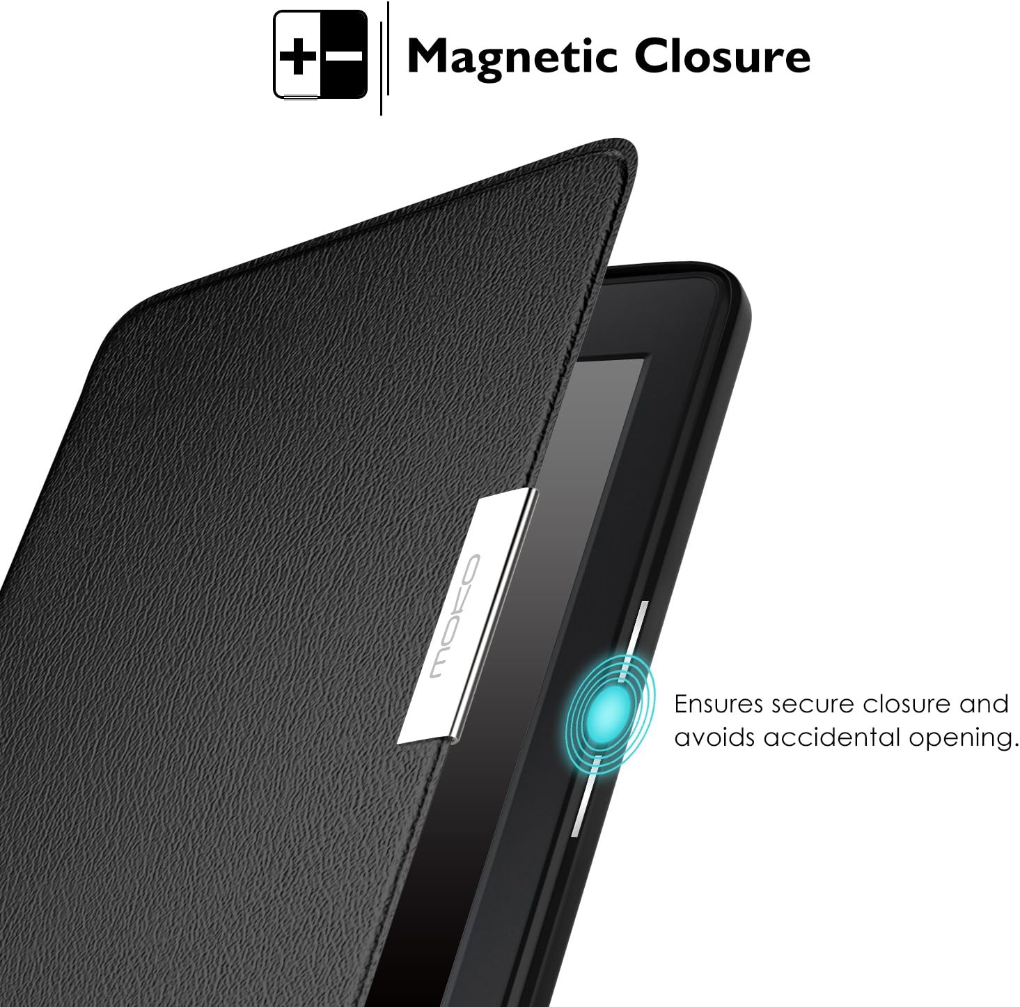 MoKo Case Fits 6“ Kindle Paperwhite Generations fits 2012,2013,2015,2016 Version (Model No.EY21 or DP75SDI), Premium Ultra Lightweight Shell Cover with Auto Wake/Sleep, Black