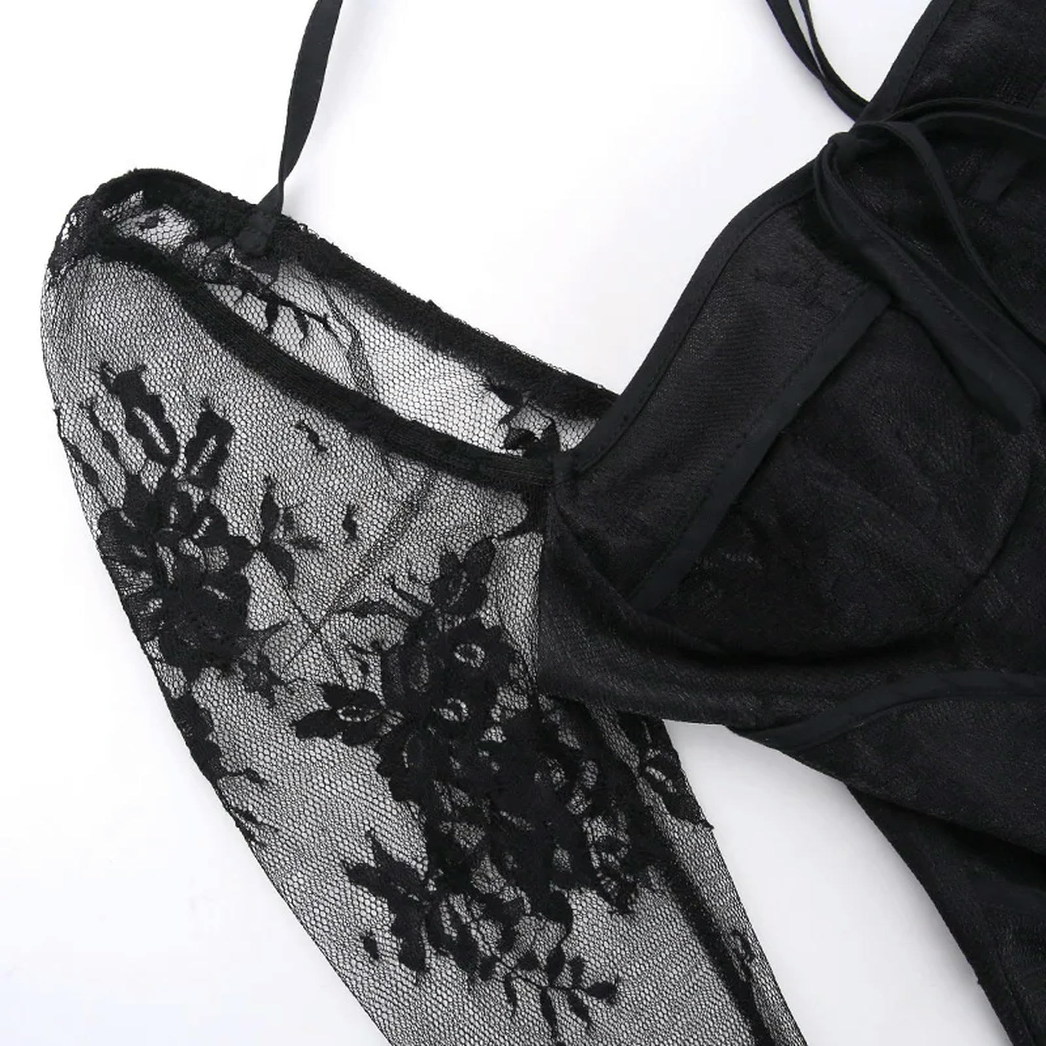 Abito da Donna a Maniche Lunghe Svasate Elegante Scollo Quadrato con Lacci e plissettatura a Trapezio, Abiti da Festa-Avorio-M