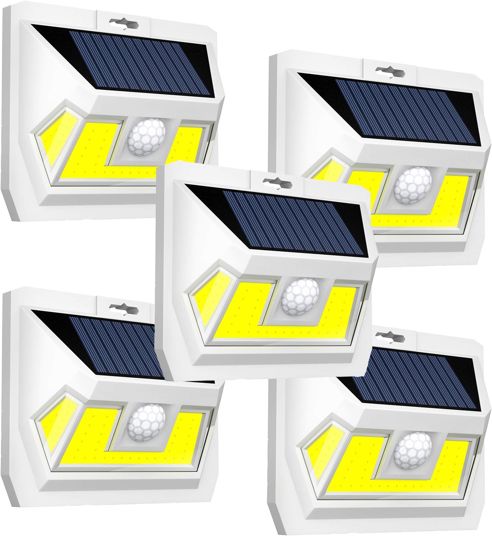 Solar Motion Sensor Light Outdoor-2 Generation Security Light-Upgraded Motion Detector-Very Bright-54 LEDs-270° Wide Light Angle-Waterproof-Wireless-Easy to Install Led Solar Lights Outdoor (3 pcs)