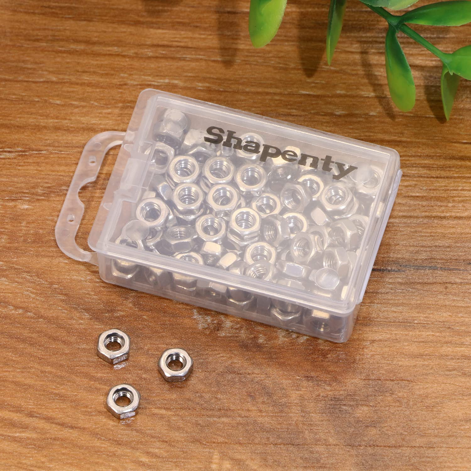ZQZ M3-0.5mm Hex Nuts - 304 Stainless Steel (300 Pack) | Metric Coarse Thread Hardware Nuts For DIY & Repair - View #8