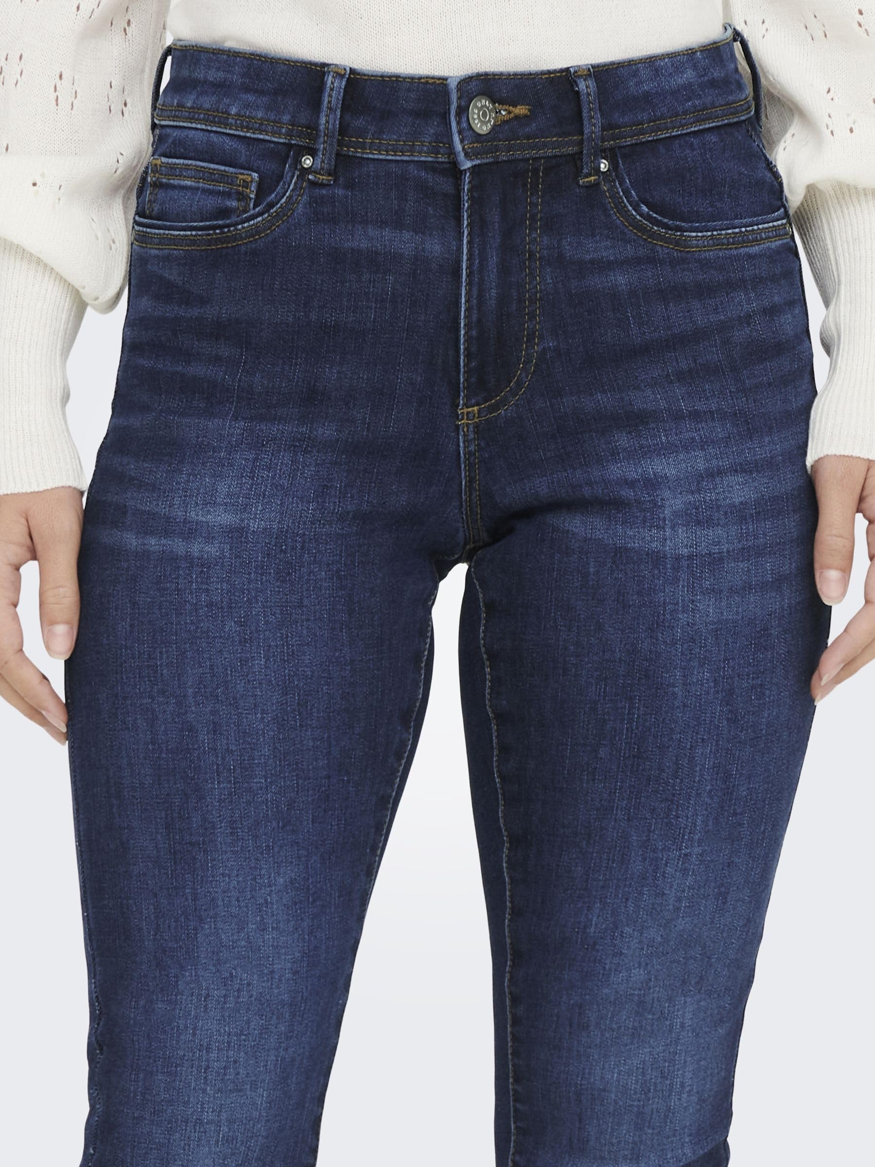 ONLY Onlwauw Mid Sk Dnm Bj581 Noos - Jeansy Kobiety