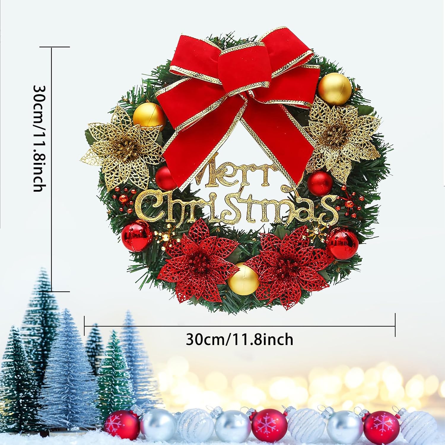 Banderines De Navidad Latoy Merry, Para Puerta Delantera, Bienvenida