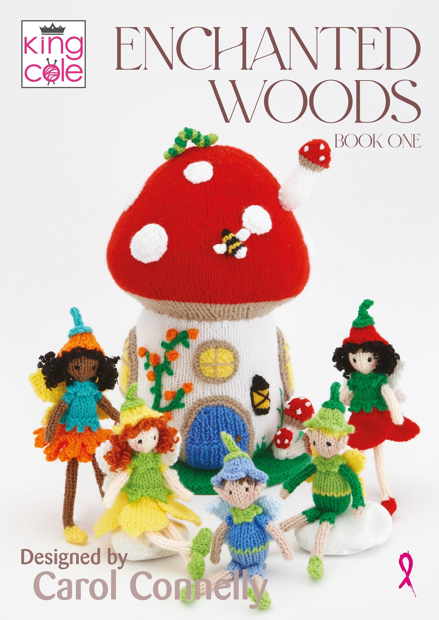 King Cole Enchanted Woods Knitting Book 1 Woodland Fairies Pixies Toadstool & Bluebell House