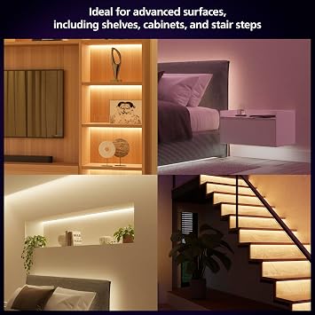 Philips Hue Lightstrip Starter Kit (6ft Light Strip, Base Plug, Hue Hub), Compatible with Alexa, Google Assistant, White