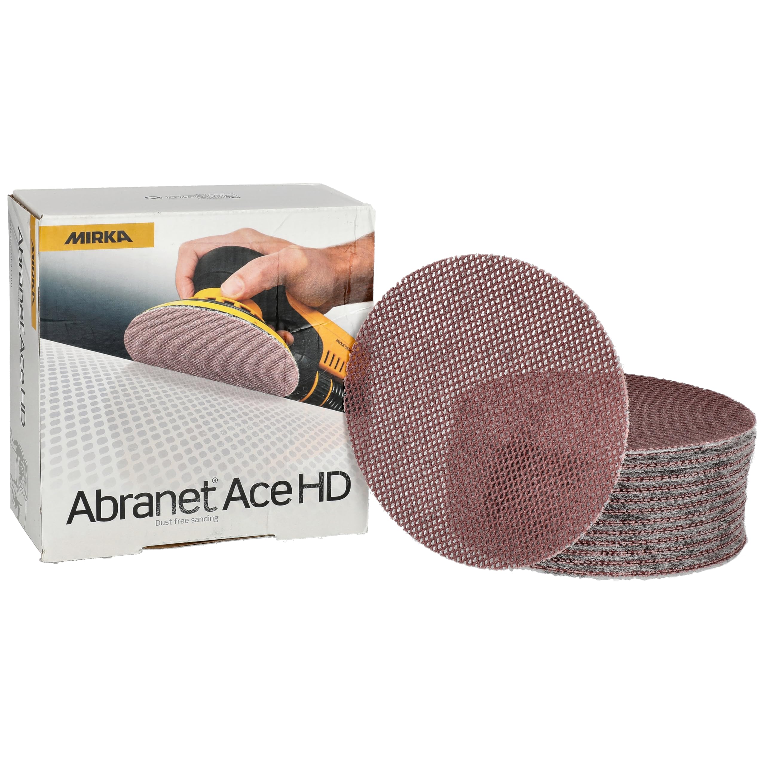 Mirka Abranet Ace HD Sanding Discs Grip 150 mm P120 Ceramic Pack of 25 (AH24102512)