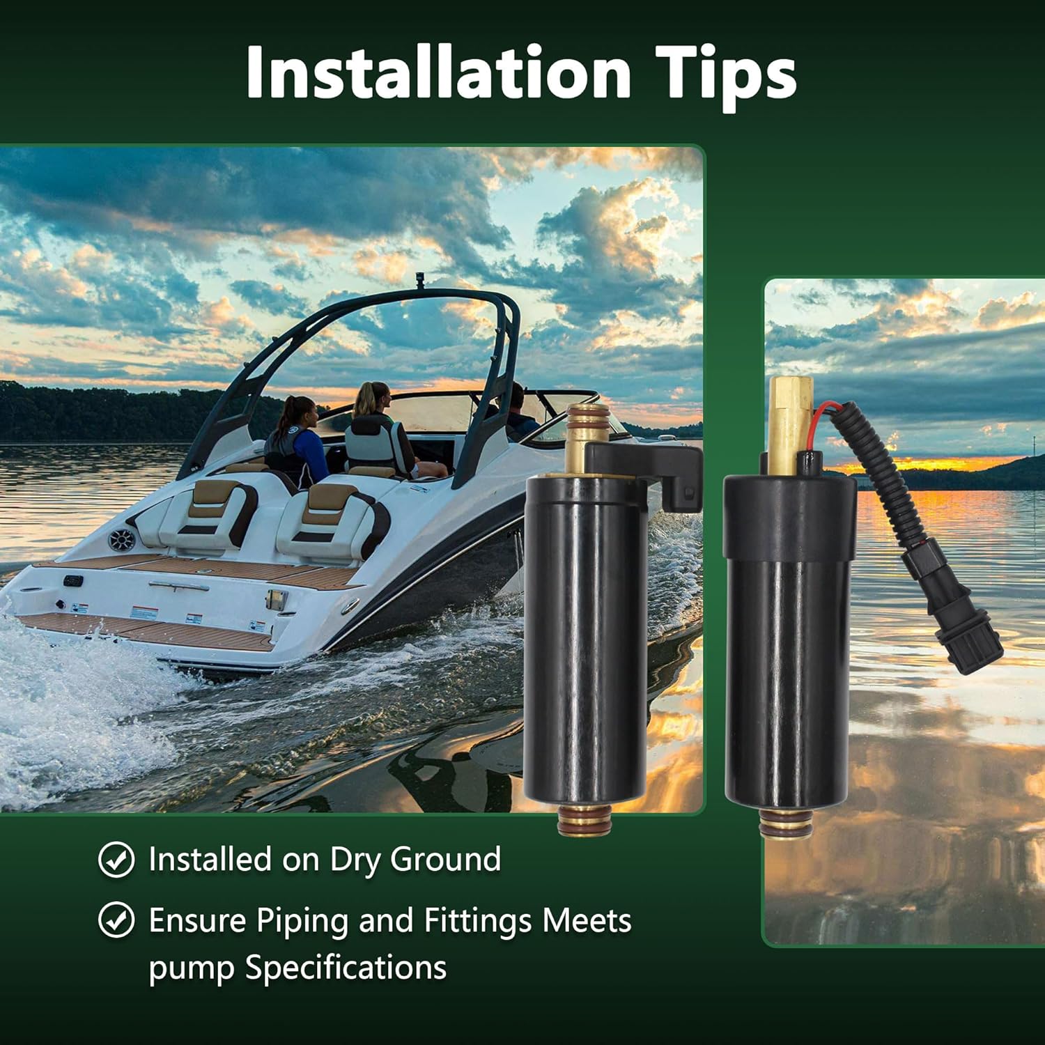 High Pressure and Low Pressure Dual Fuel Pump for Volvo Penta 5.7OSXI 5.7OSI 5.7GXI 5.7GI 5.0GXI 5.0OSI 4.3GXI 4.3OSI Replacing OE # 21608511 21545138 - Image 6