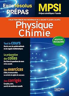 Exos Résolus - Prépas Physique-Chimie MPSI (Exos résolus prépas)