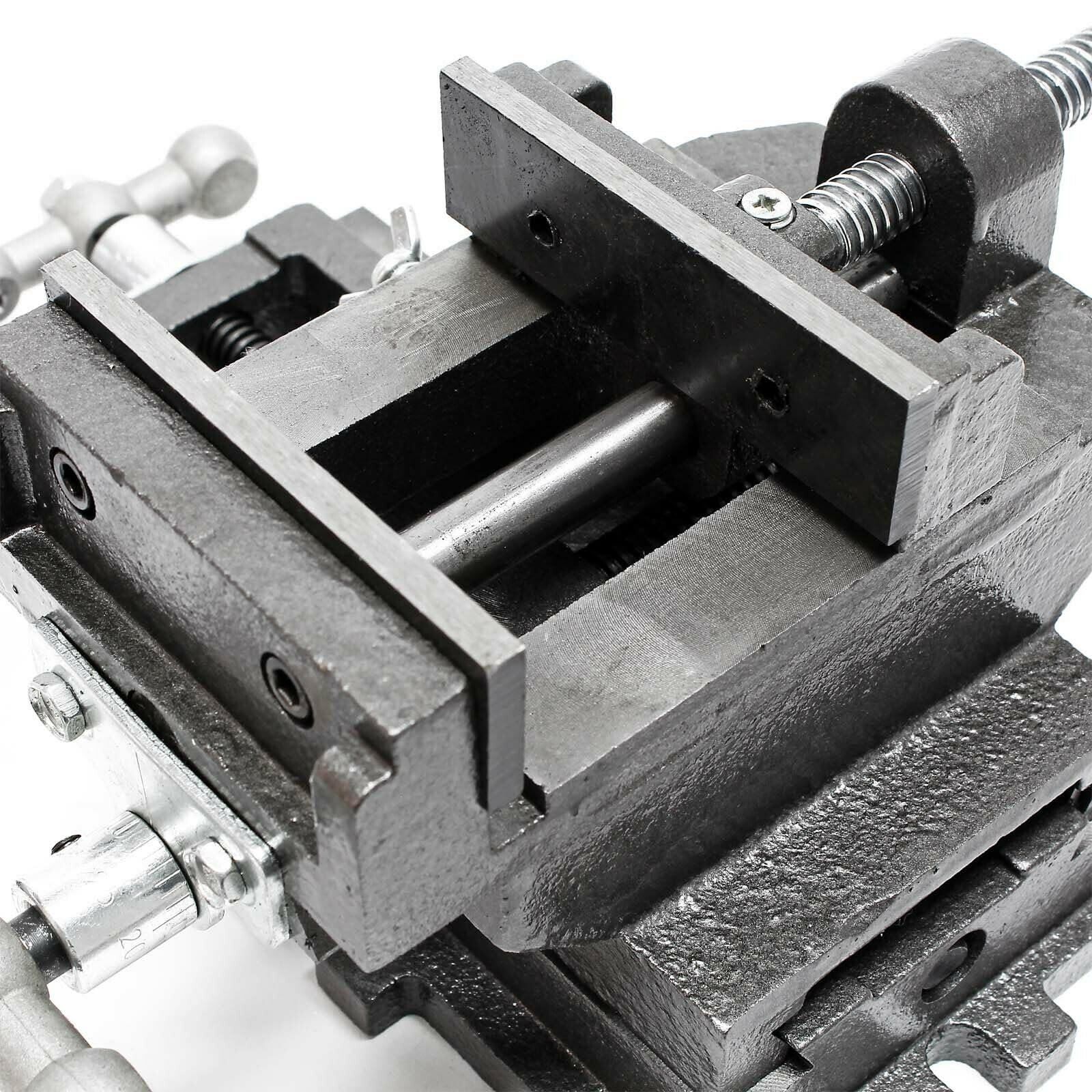 Tornillo de fresado 2 ejes 150 mm taladro de roscado mesa cruzada banco de trabajo máquina 16_0000315