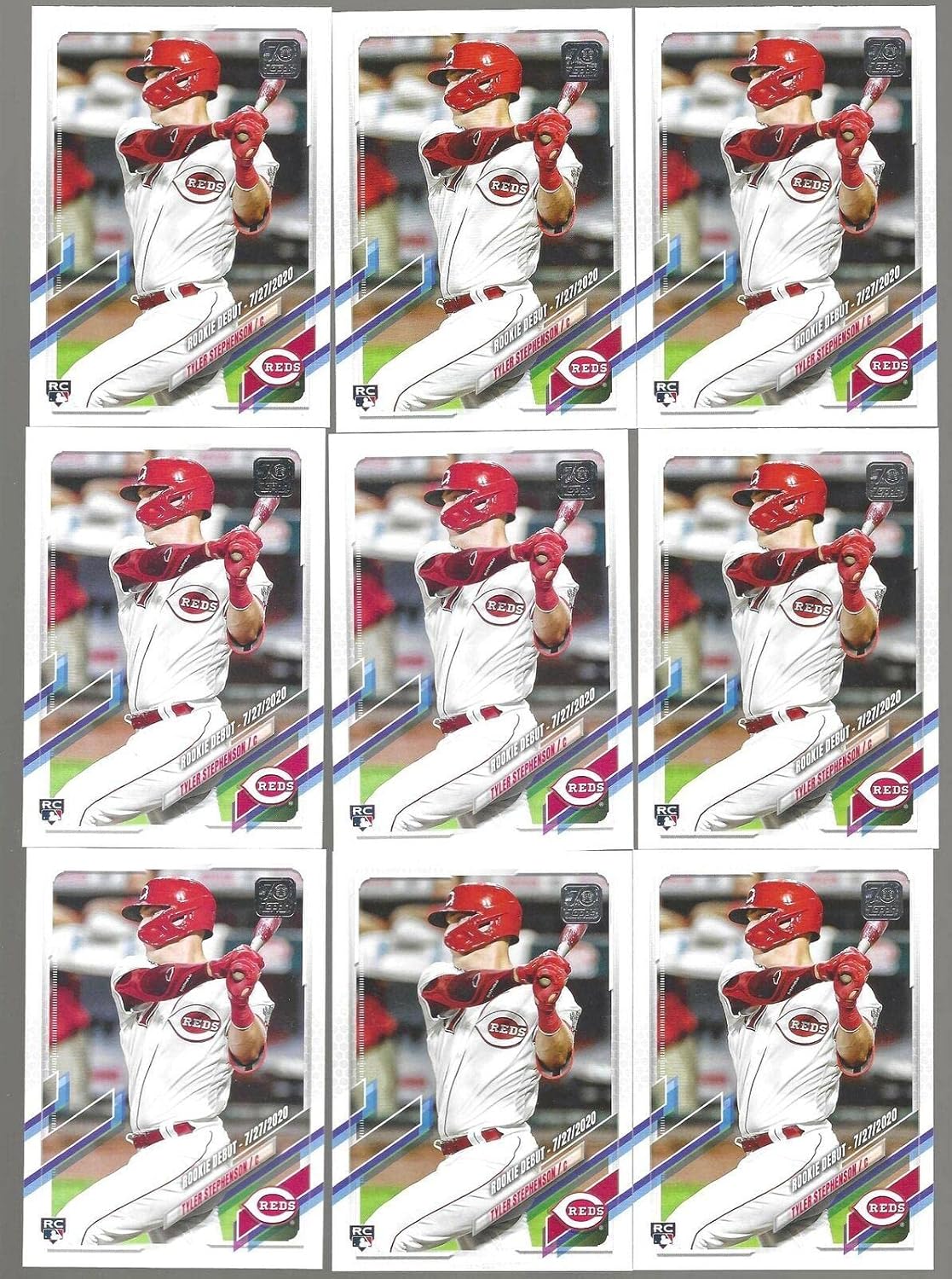 Tyler Stephenson Lot Of (24) 2021 Topps Update Series Base Rookie Debut Rc #us92 - Baseball Slabbed Rookie Cards