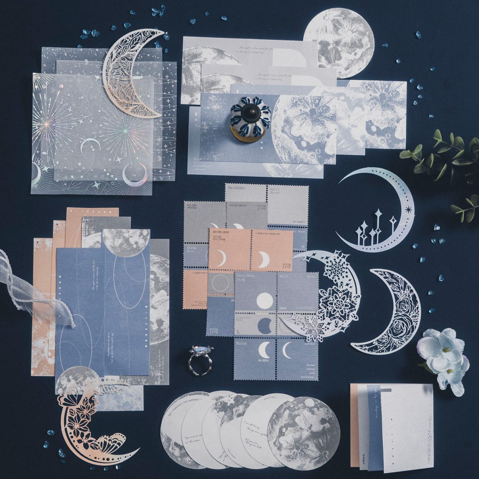 63Pcs Vintage Papers for Scrapbooking, Junk Journal Paper Scrapbooking Supplies, Retro Decoupage Paper