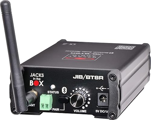 Galaxy Audio JIBBT8R Receptor Bluetooth estéreo, negro