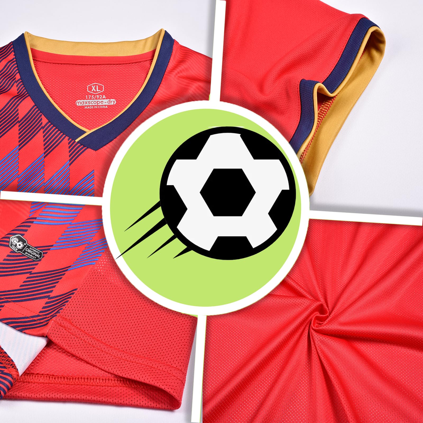 Football Maillot Personnalisable Maillot de Foot Enfant Personnalisé Nimporte Quel Numéro de Nom Team Logo