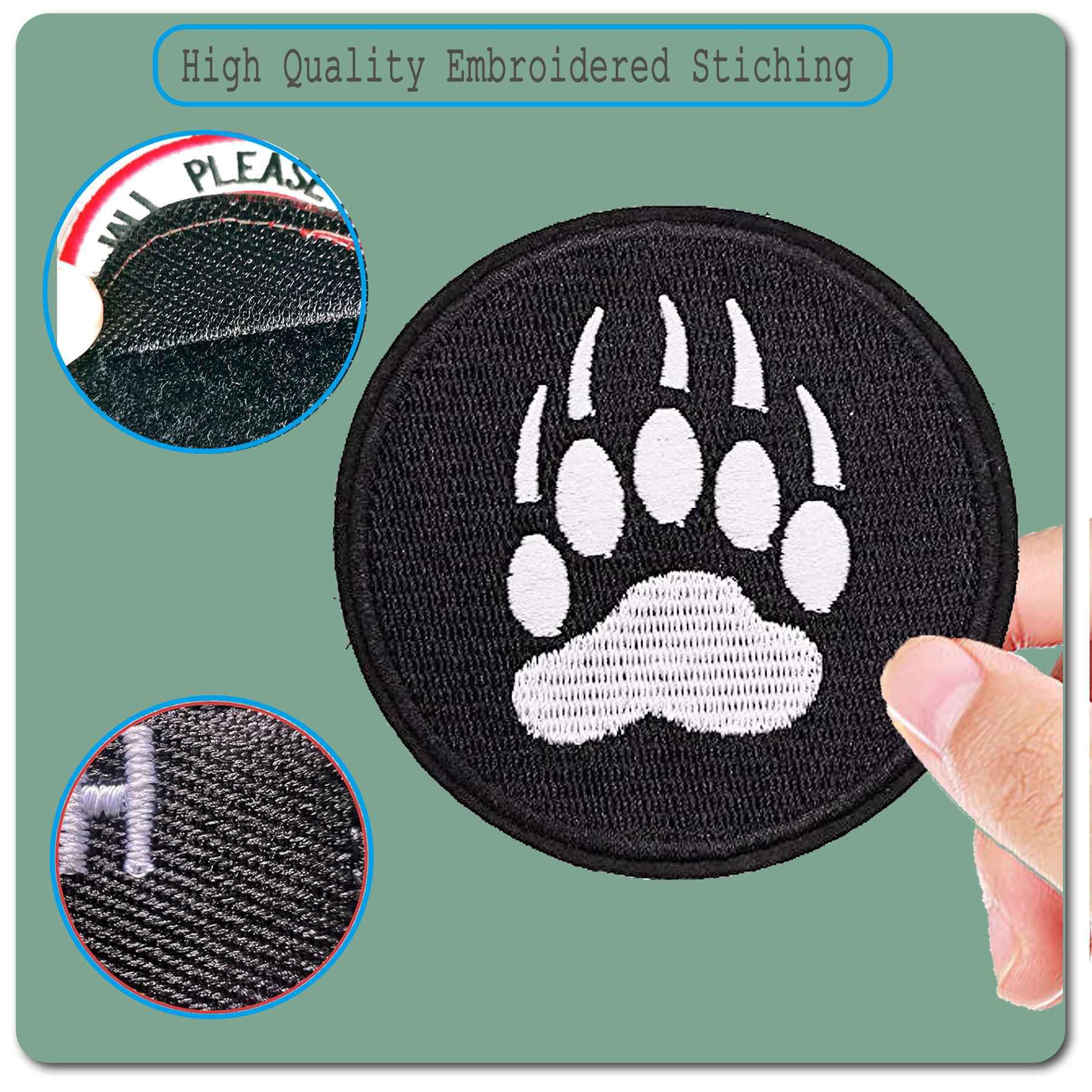 Patch Ricamata Per Biker - Orso Con Scritta Divertente, 85x50 Mm, Per Giacca O Zaino - Foto 9