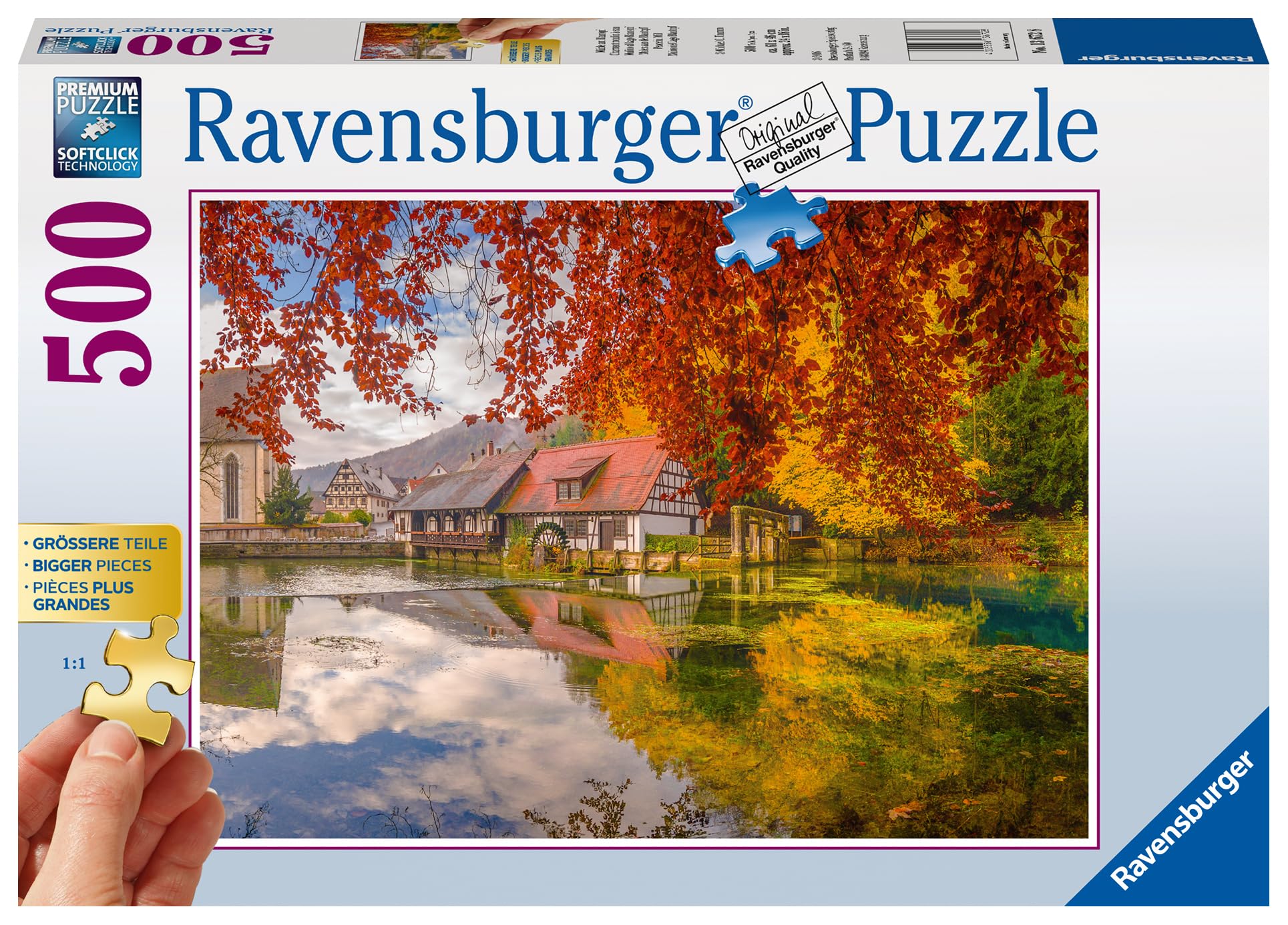 Ravensburger Italy- Puzzle da 500 Pezzi, Colore Bianco, 13686 5