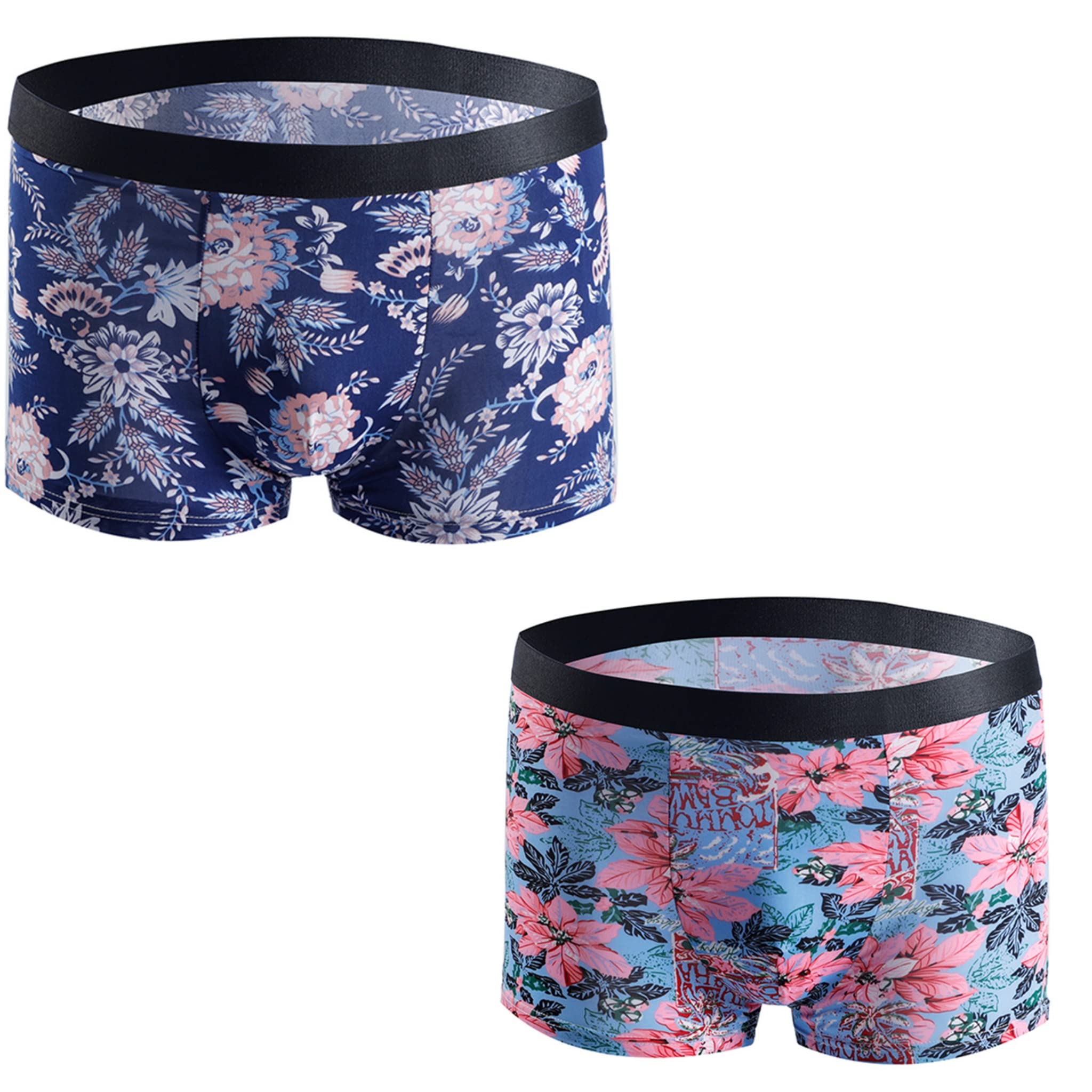 asjar Men's Cotton Ice Silk Printed Men’s Trunk | Breathable Soft Underwear Anti Bacterial, Colour Fresh, Moisture Wicking-Pack of 2-picture-38