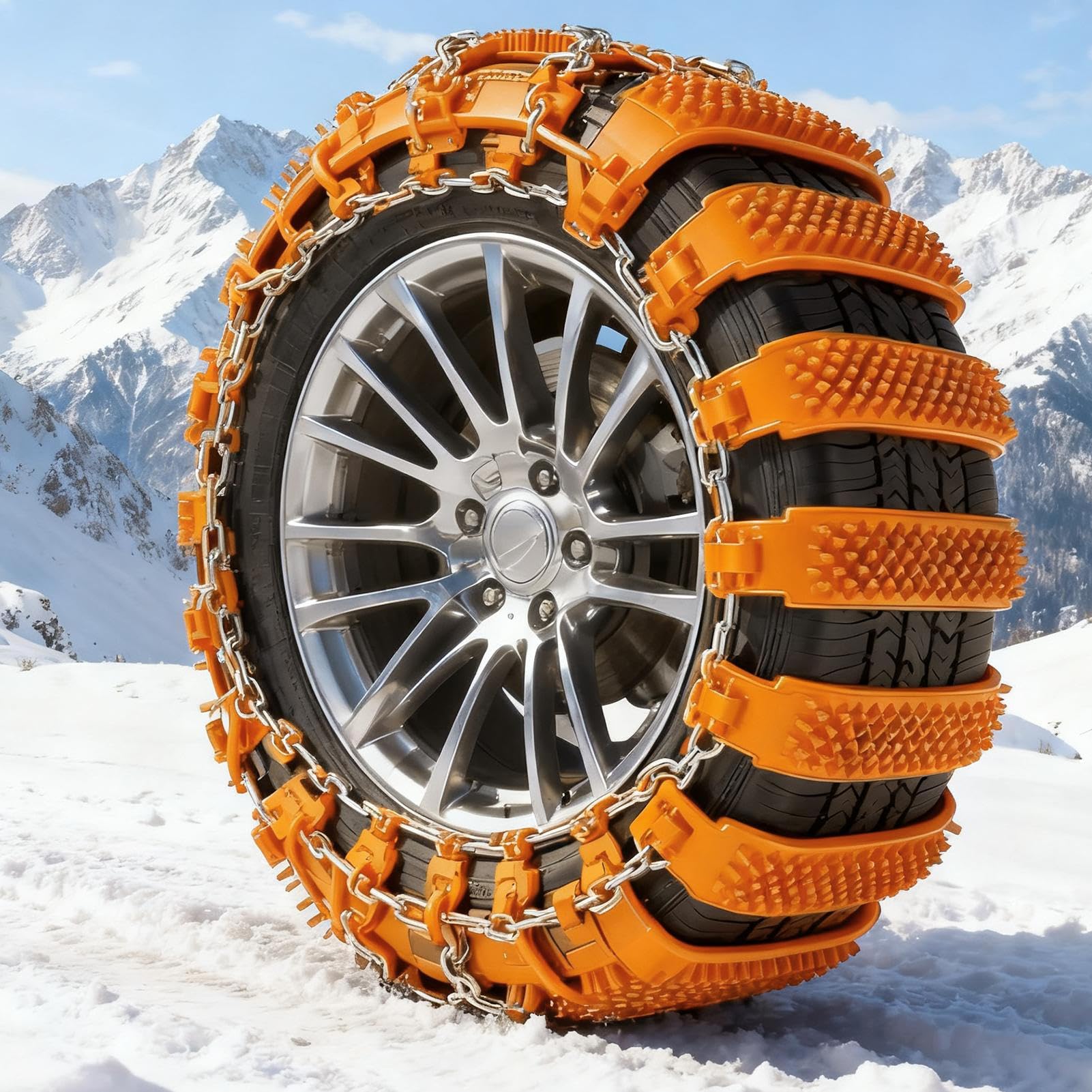 Catene Da Neve Per Camion 10 Pezzi Antiscivolo Regolabili Cinghie Per | Catene Da Neve Per Veicoli Commerciali Per Uso In Pesca Con Rimorchio Su Ghiaccio Per Escursionismo In Inverno Fu
