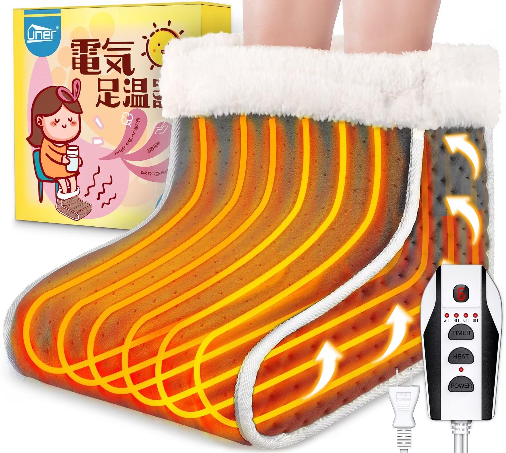 Amazon.co.jp: Uner® 足温器 フットウォーマー 足元ヒーター