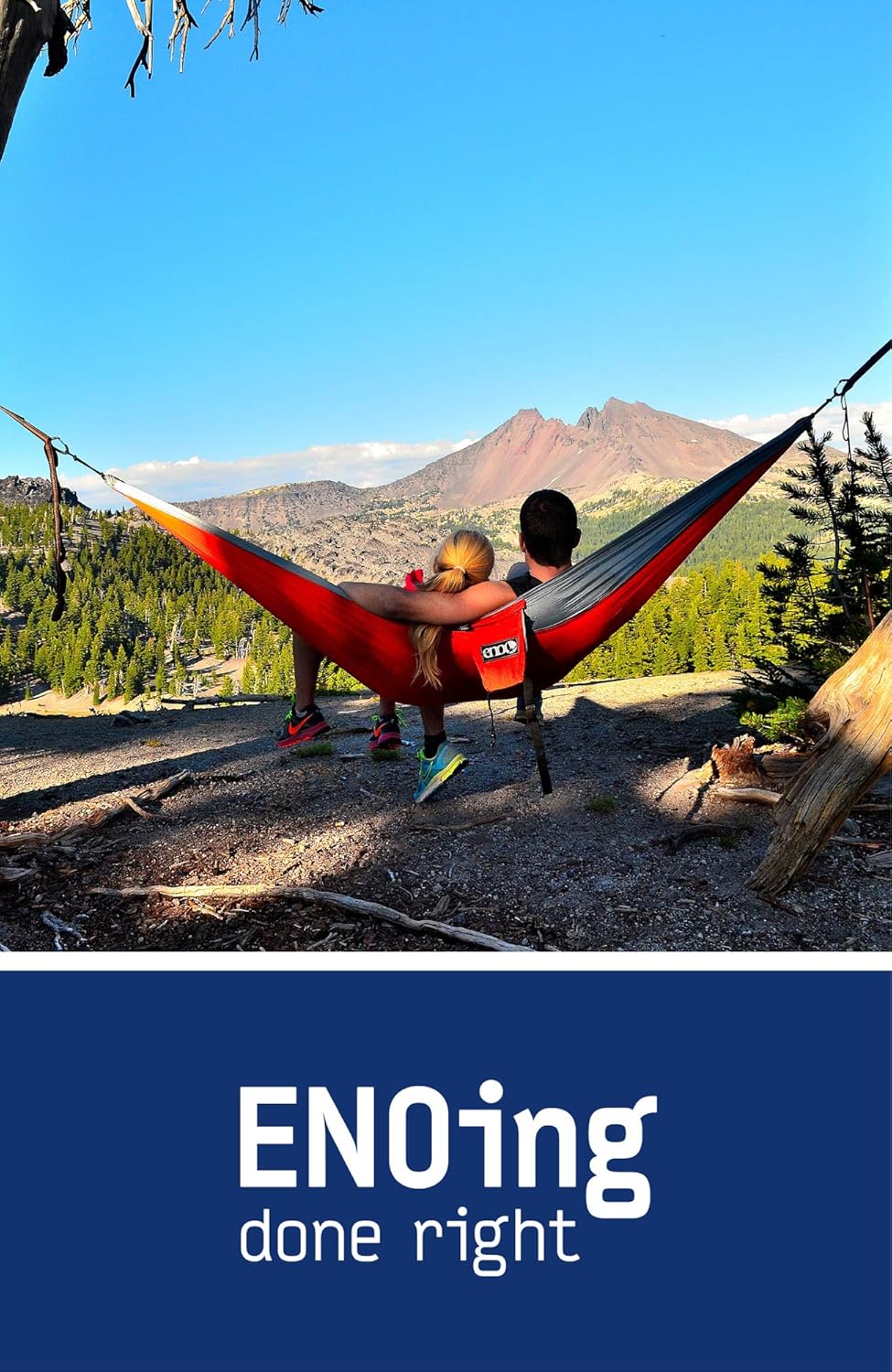 ENO, Eagles Nest Outfitters DoubleNest Print Lightweight Camping Hammock, 1 to 2 Person, Green Aloha