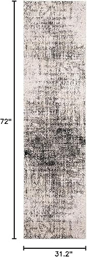 Miniatura 69 de SAFAVIEH Adirondack Collection Tapete de área XL, 12 x 15 pies, color crema y dorado, diseño abstracto moderno, no desprende pelusa y de fácil