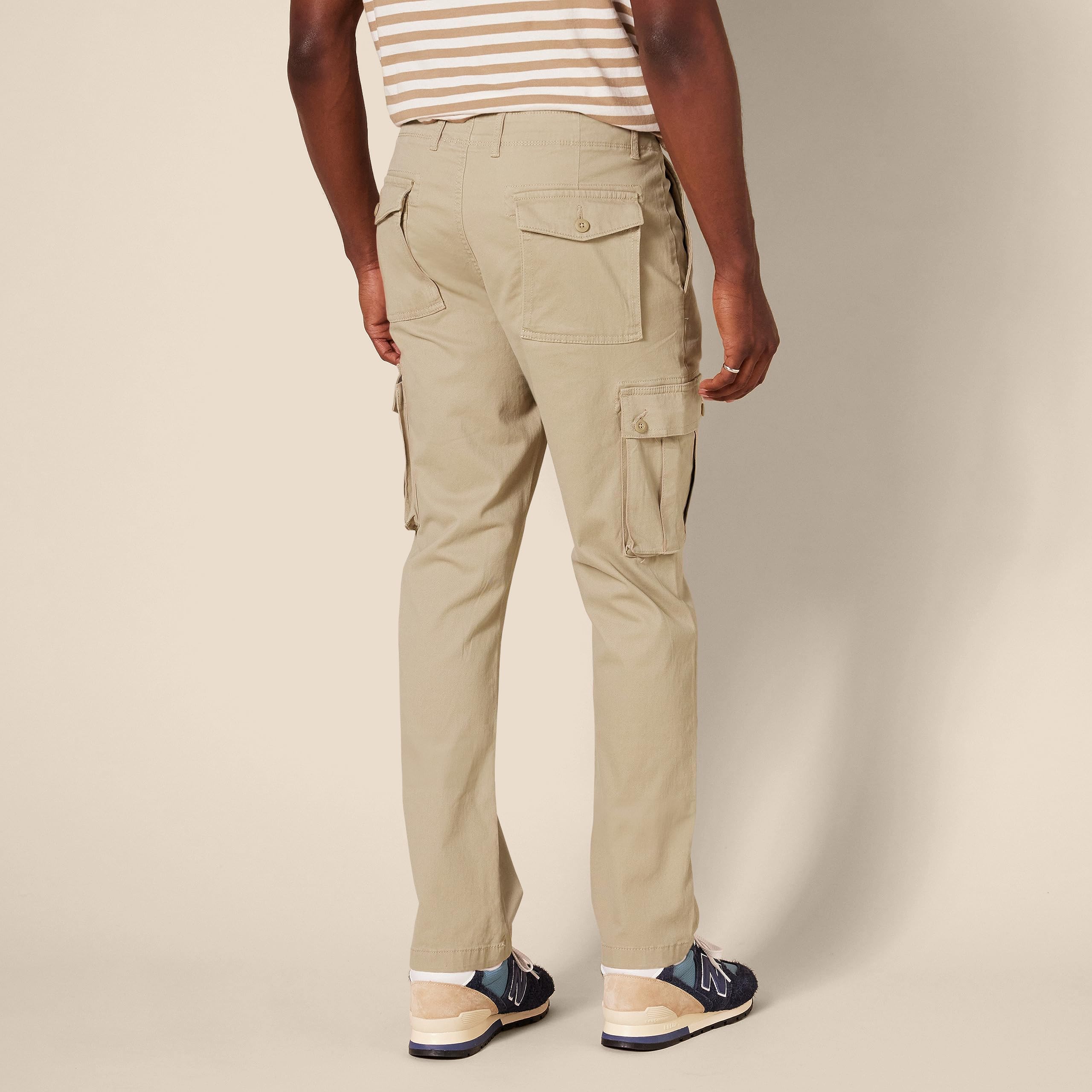 Amazon Essentials Uomo Pantaloni Cargo Elasticizzati e Aderenti (Disponibili nelle Taglie Big & Tall)