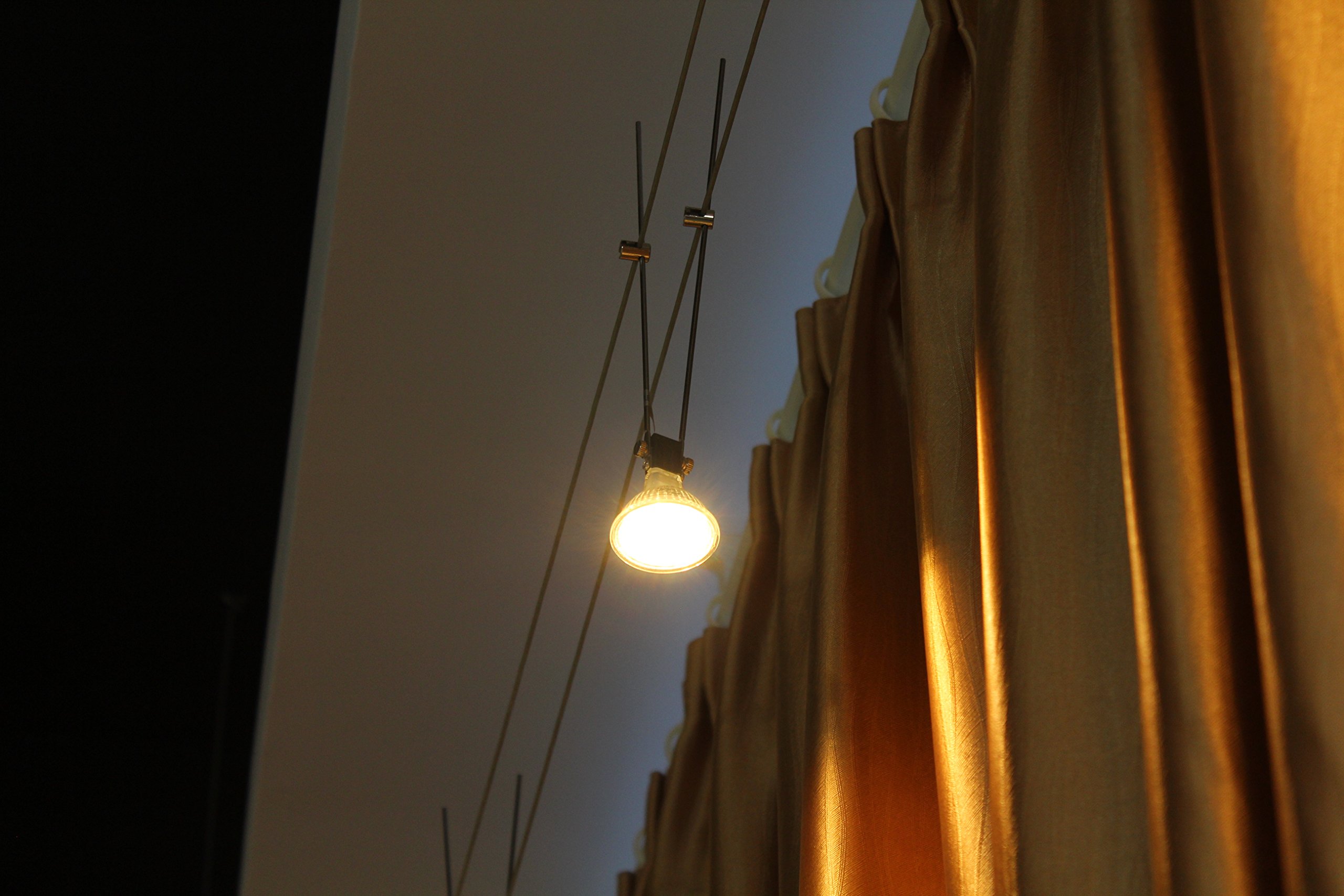 Moderne LED-Seilsystem-Strahler-Spotleuche-Schienensystem 7 x 3 Watt Decken-Wand-Schaufenster-Leuchte Spotlampe Spotligh (7 - flammig)