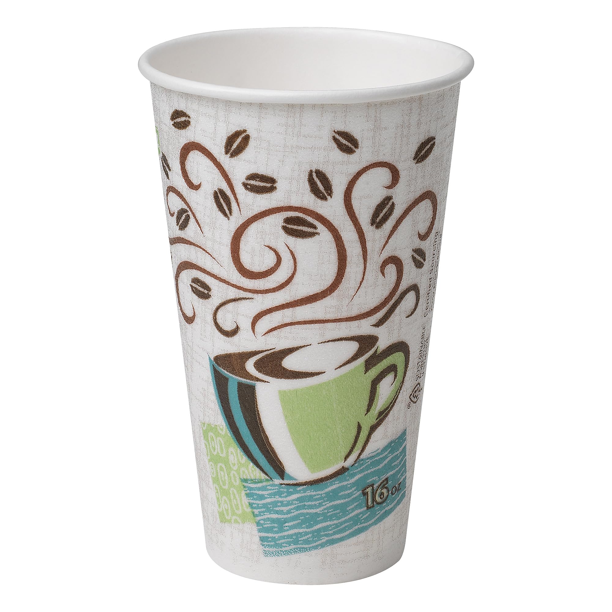 World Centric 8 Oz Hot Coffee Cup Made of PLA Lined Paper (Case of 1000)