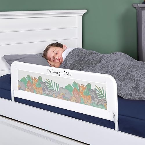 Miniatura 2 de Dream On Me Riel de cama de malla ajustable, dos niveles de altura, listo para usar, compatible con camas de tamaño individual, construcción de