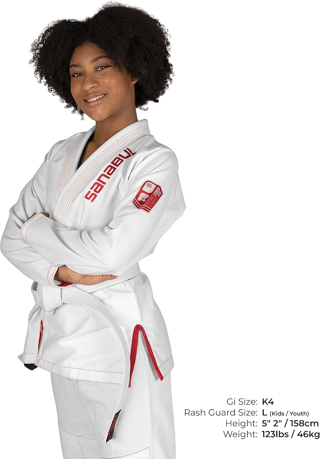 Sanabul Future Legends BJJ Gi for Kids Jiu Jitsu Gi Kimono for Children Youth Preshrunk Fabric & BJJ White Belt Included