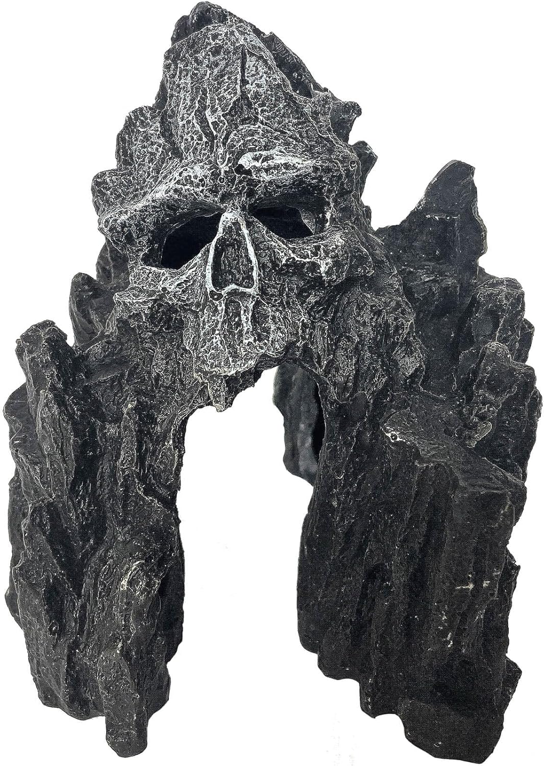 Aquarium Mountain View Stone Ornament – Aquarium Skull Rock Decor Cave for Fish Tank,Aquarium Decorations Small,Small Aquarium Decoration for Fish Tank – 5.7 Inches High