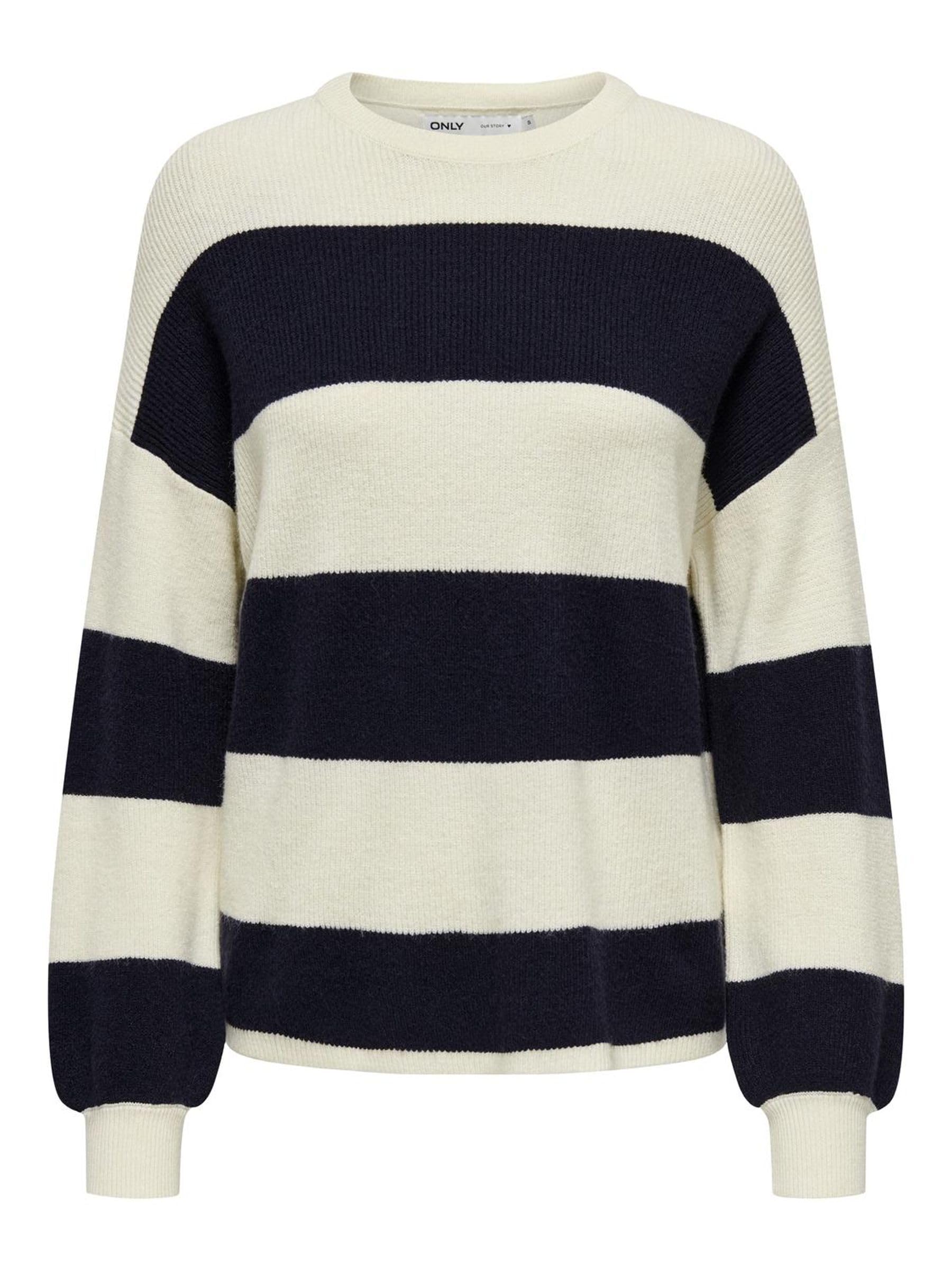 ONLATIA L/S Stripe Pullover KNT NOOS