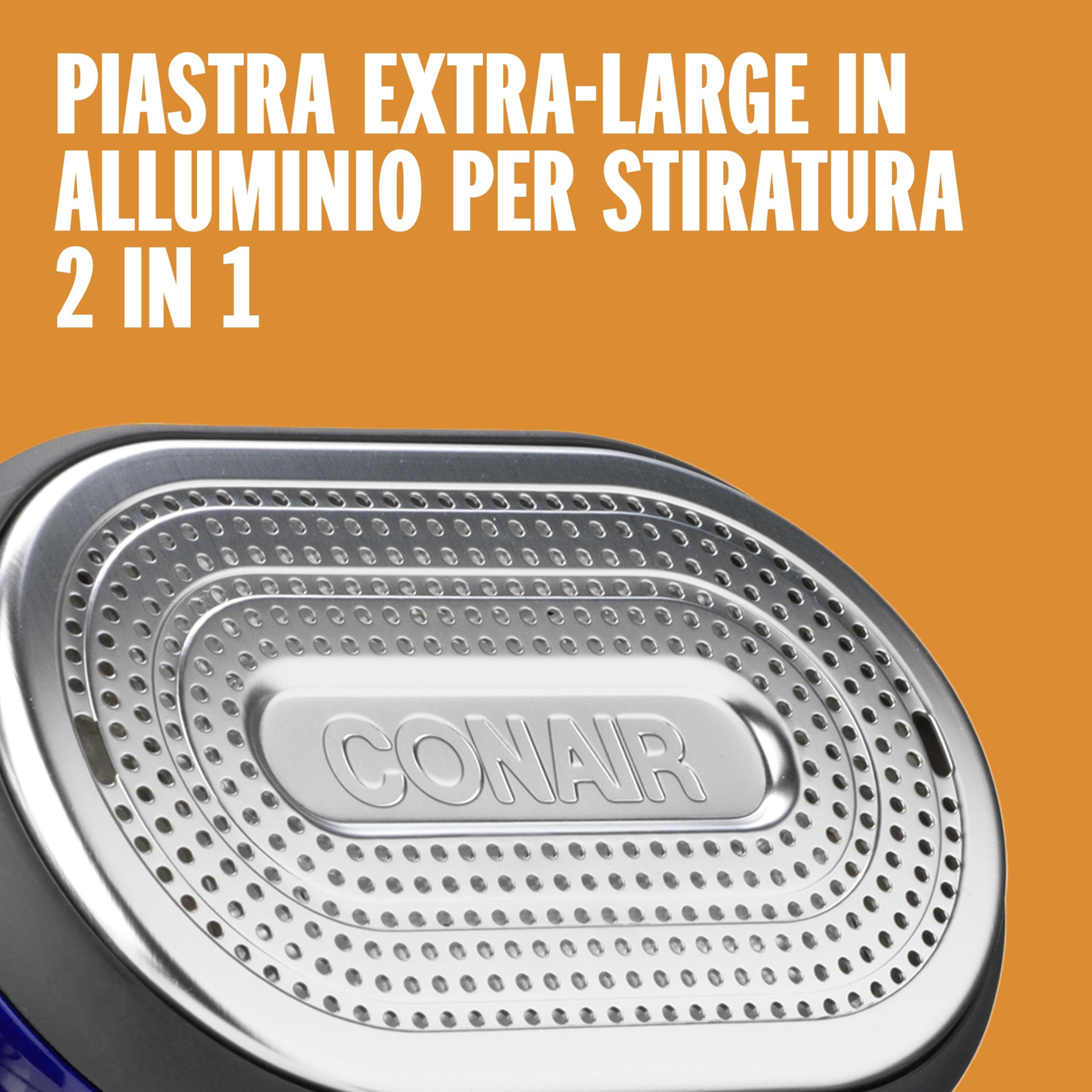 Conair GS108E Stiratore verticale 2in1, 1840W, stiro verticale con vapore potente, utilizzabile anche come ferro da stiro, vapore fino a 33g/min, serbatoio 250ml, 4 impostazioni vapore, cavo da 2.5m