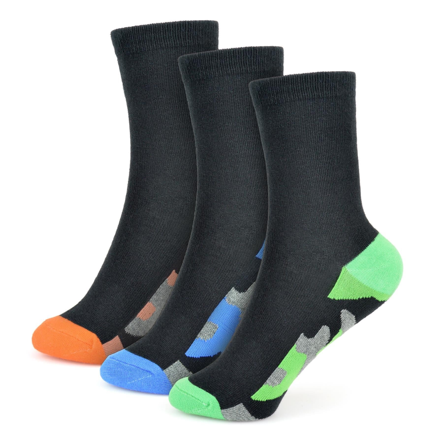 A2z 4 Kids Boys Camo B Camouflage Heel & Toe Socks Stylish Pack Of 3 Comfortable - Socks Az097 3 Pack 3-6 (9-12)