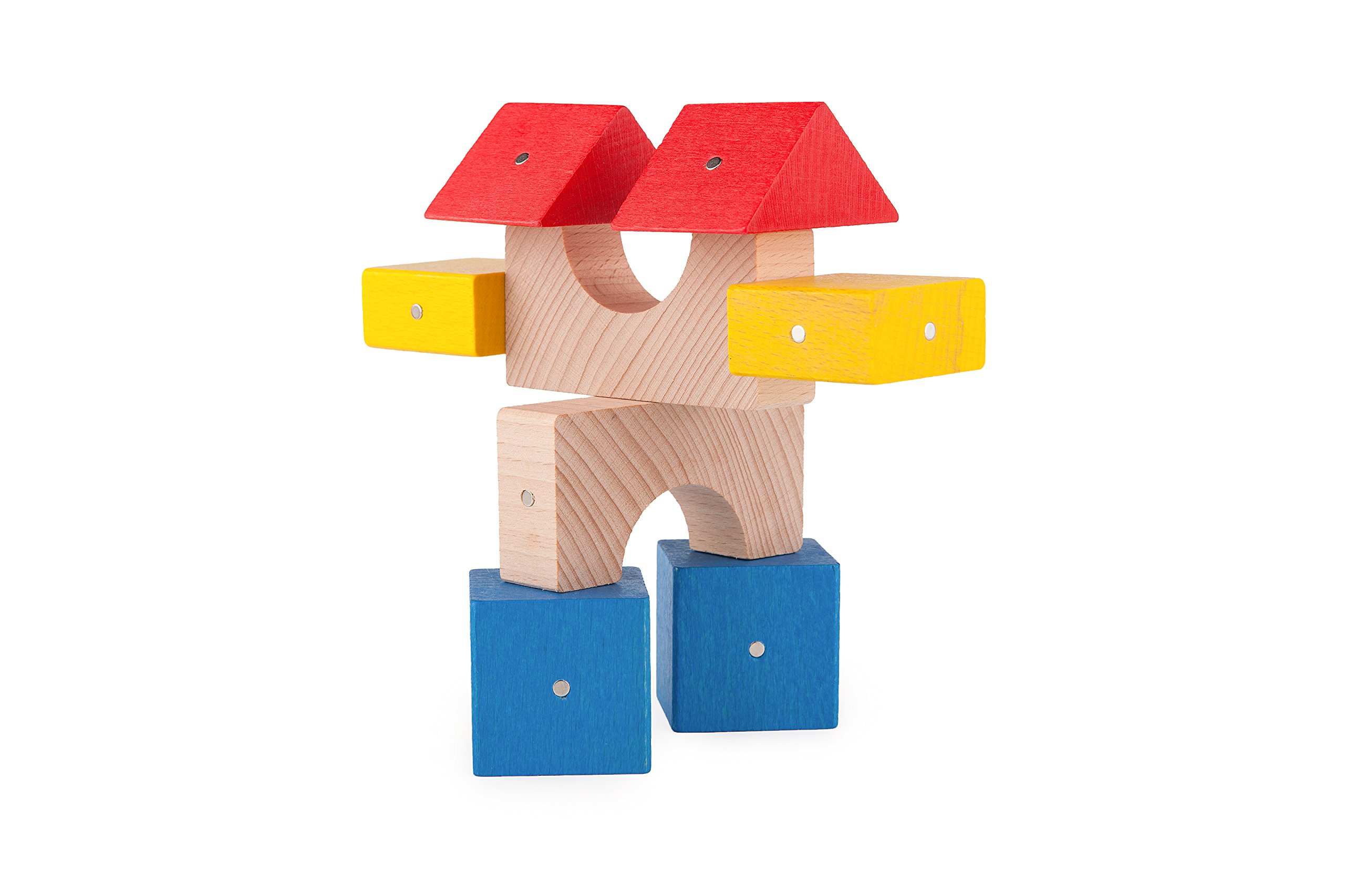 K4030 C Blocchi magnetici in Legno, Multicolore