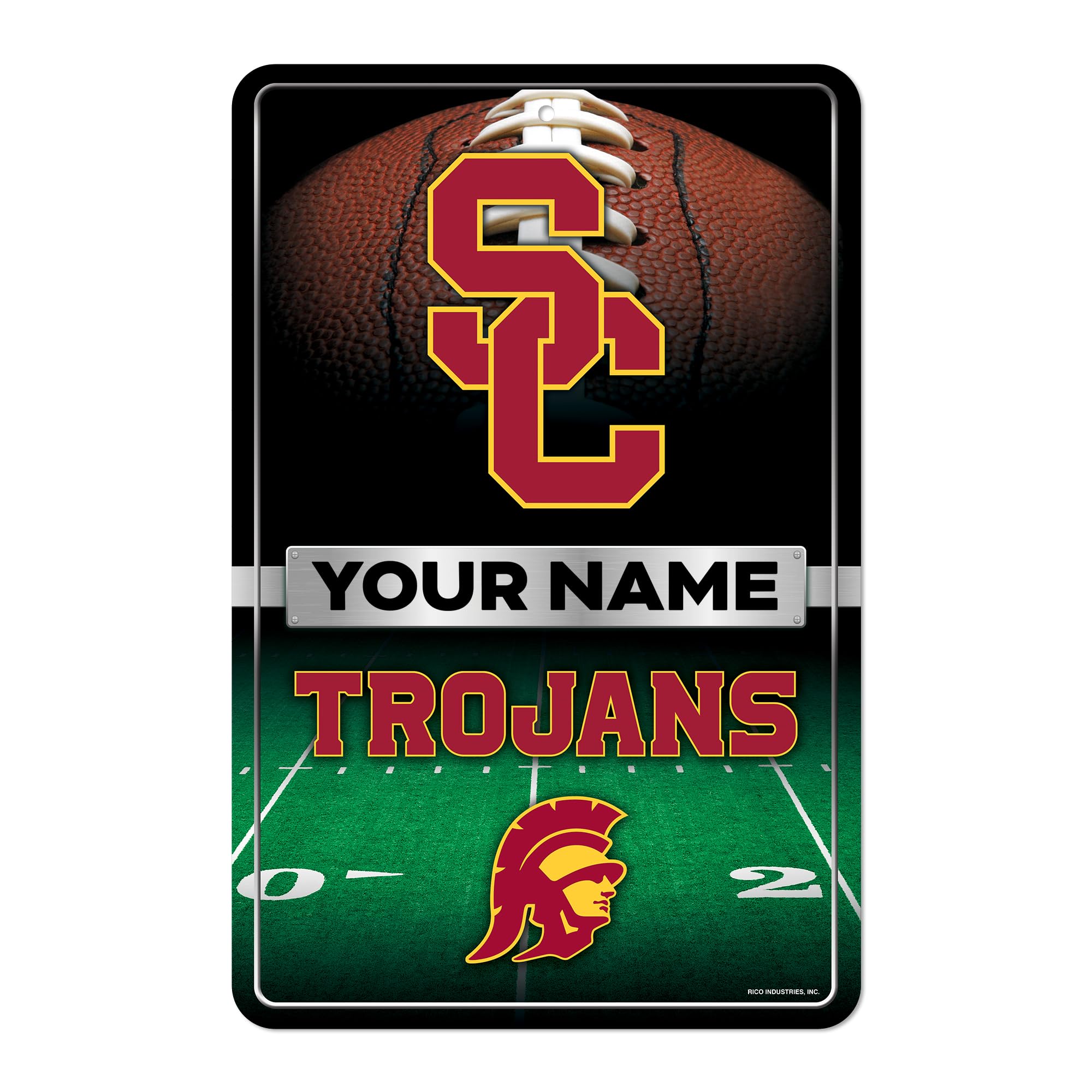 Rico Industries NCAA Southern California Trojans - USC Primary Personalized 11
