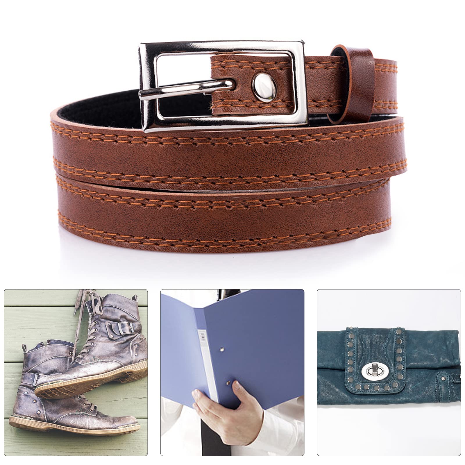 10 Pz Artigianale In Pelle Chicago Vi Solido Testa Rotonda Chiodo Borchie Rivetti Bullone Per Bagagli Vesti Borsa Cinghia Scarpe Cintura Decorazioni - Foto 4