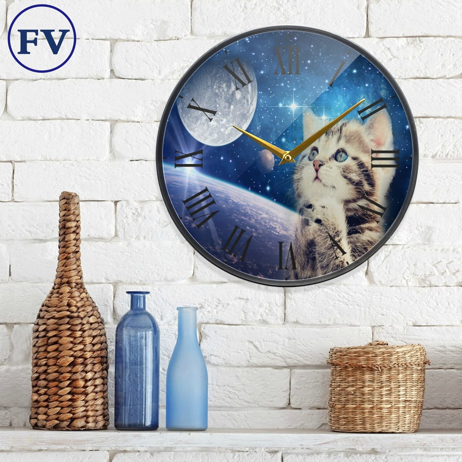 Orologio da parete Arte Frutta Ananas Anguria Orologio circolare da