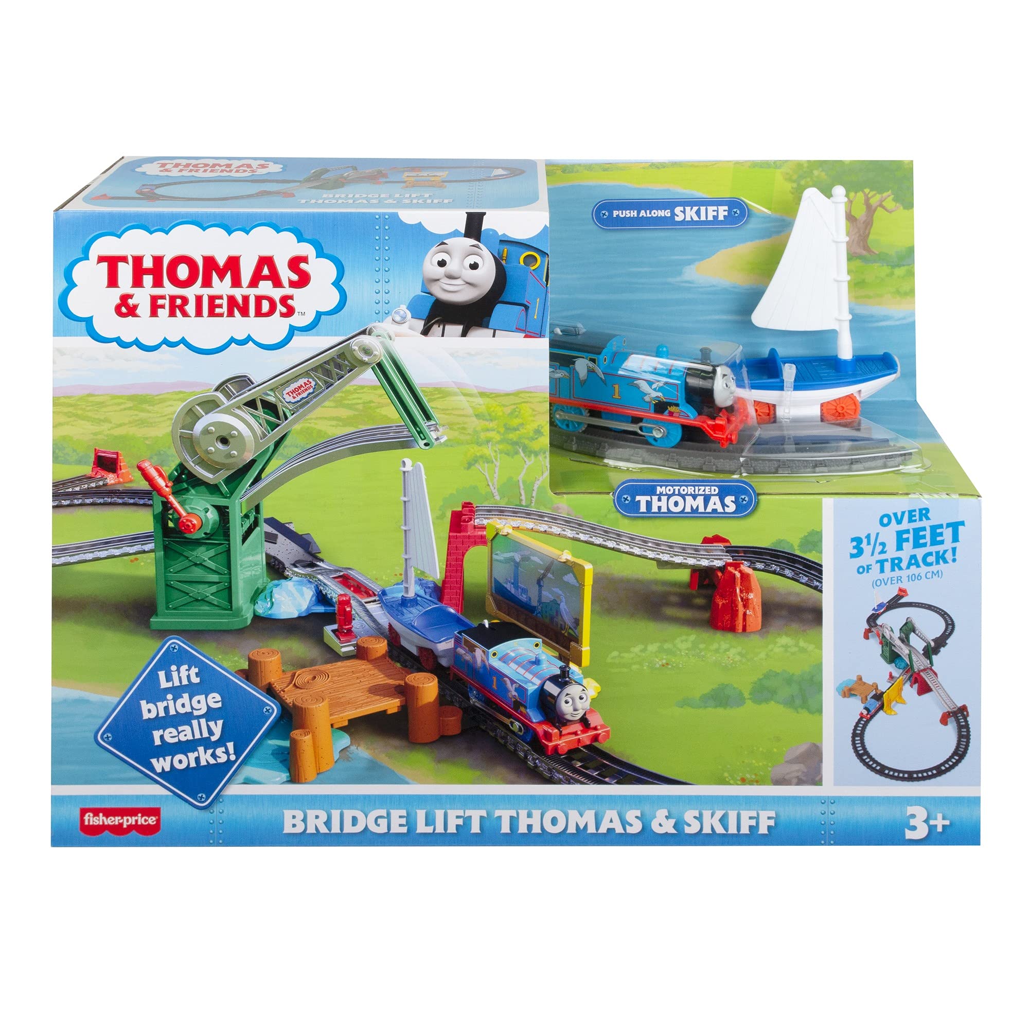 Thomas & Friends Bridge Lift Thomas & Skiff Motorized Train Set GWX09