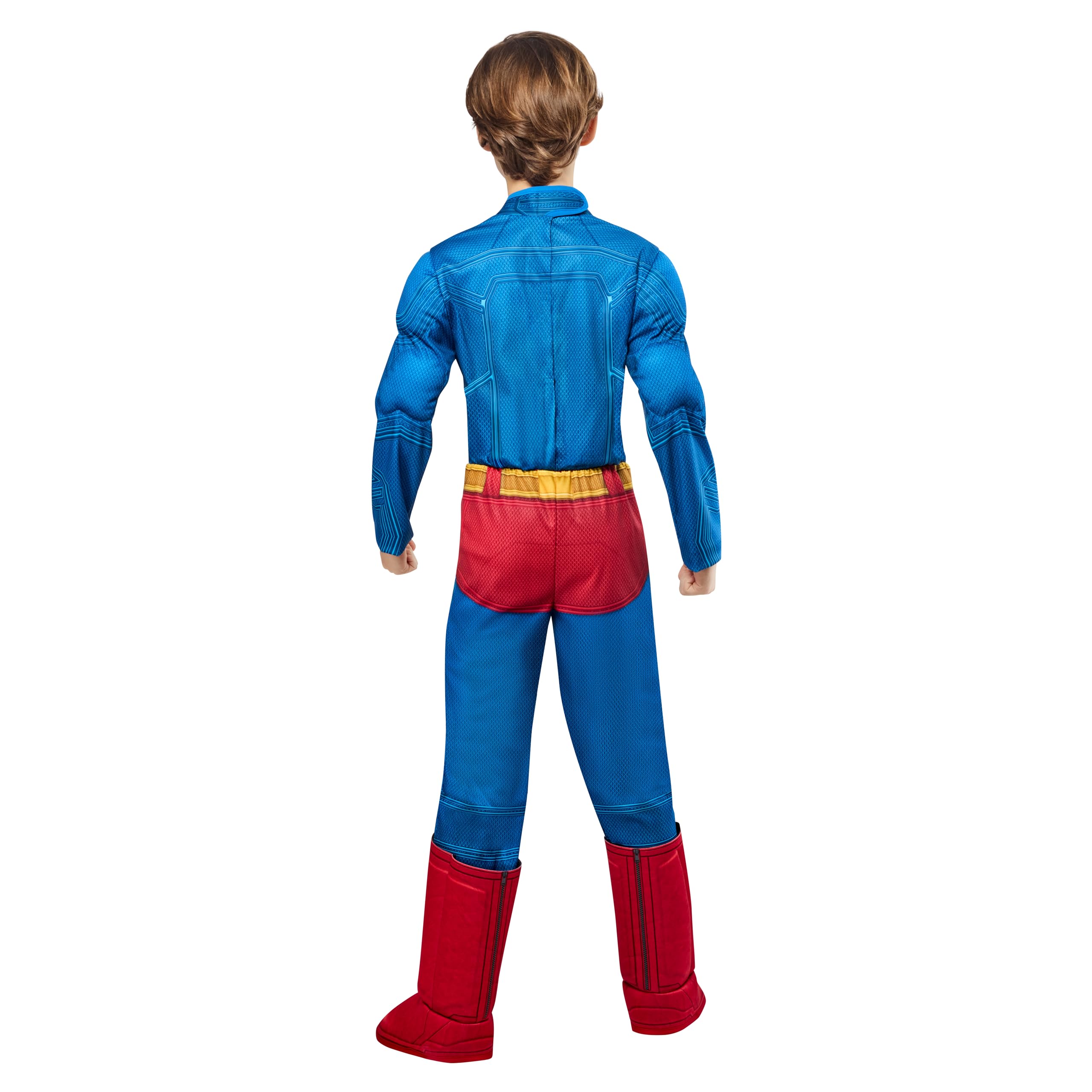 Rubies Superman Deluxe Kids Boys Costume Jumpsuit with Shoe Covers and Cape