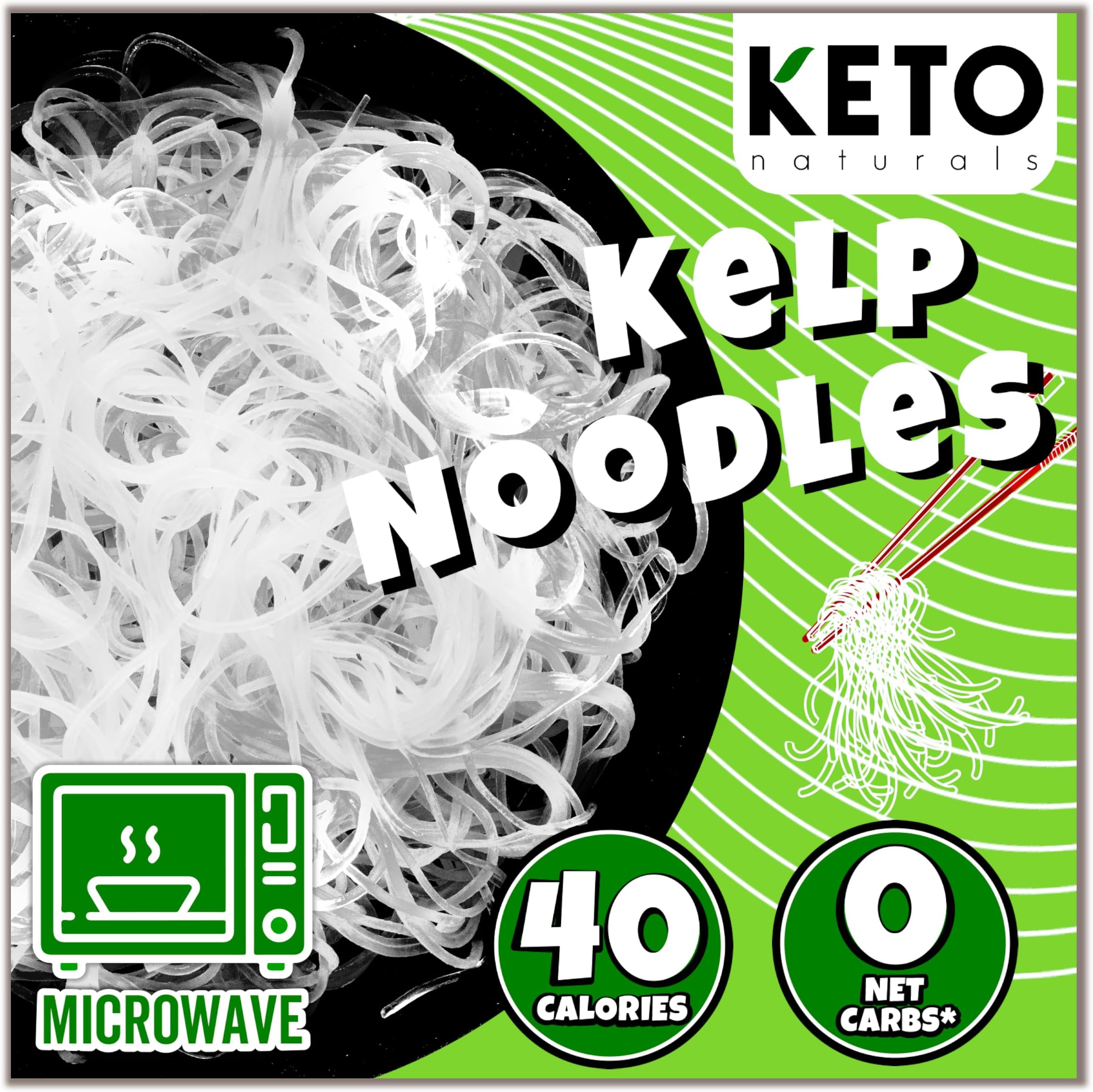 Kelp Noodles Low Calorie Noodles (6 Packs) Makes Delicious Healthy Meals Keto Friendly Foods (6.35 Oz Per Pack) Keto Noodle Gluten Free Shirataki Noodle
