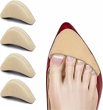 Zefer Soft Shoe Filler For Shoes Too Big - Toe Filler for Heels, Shoe Tightener Pads Reusable Insoles for Loose Toe Inserts Toe Gap Filler Insoles for Loose Shoes for Women Men (4 PAIRS / 8 PCS)