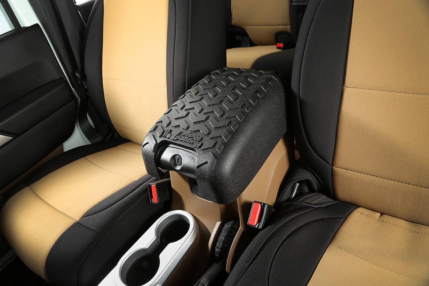 Rugged Ridge Center Console Cover for Jeep Wrangler JK | Polyurethane, Black | 13107.42 | Fits 2011-2018 Jeep Wrangler JK