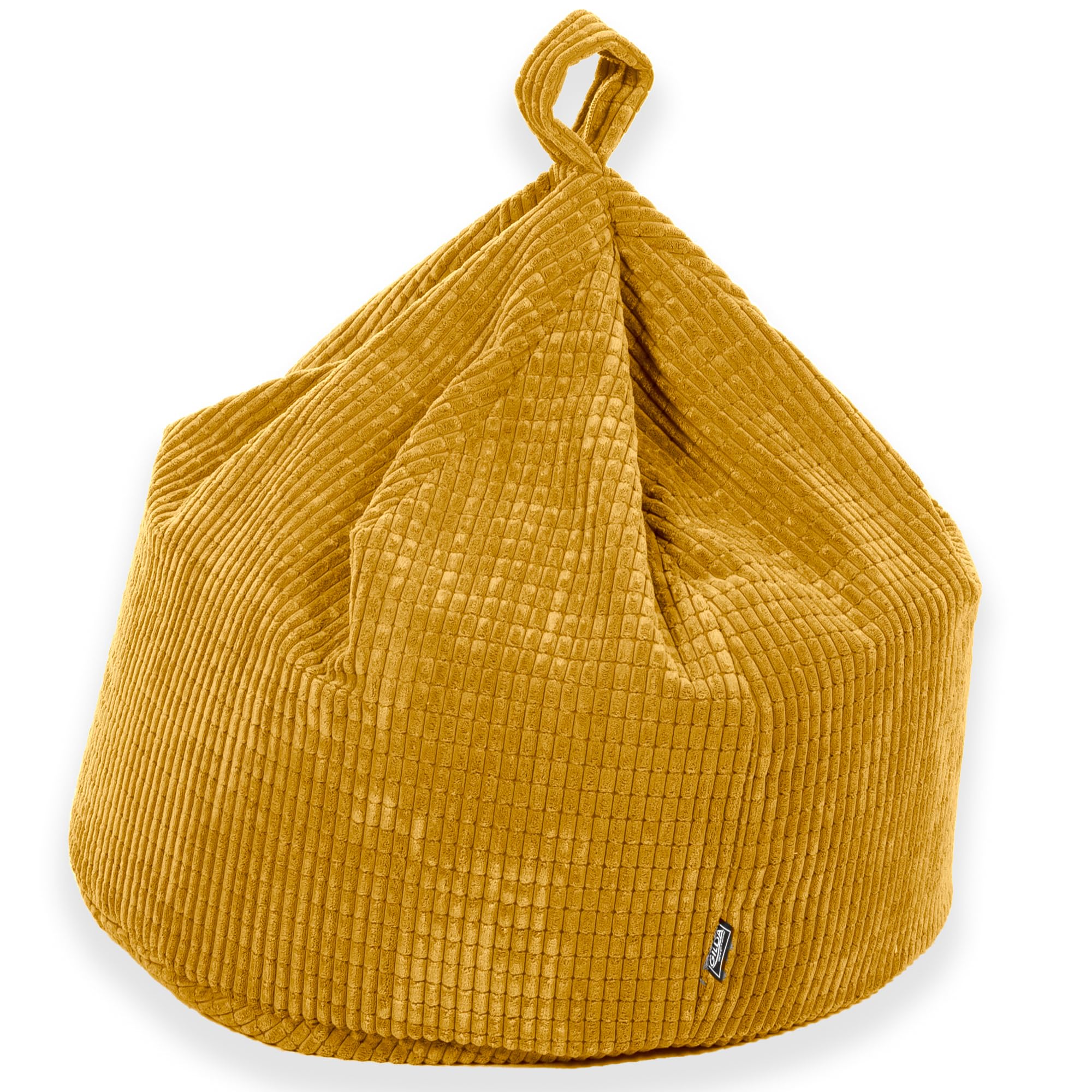 Gilda Kids Classic Beanbag Corduroy Delivered Filled (Mustard)