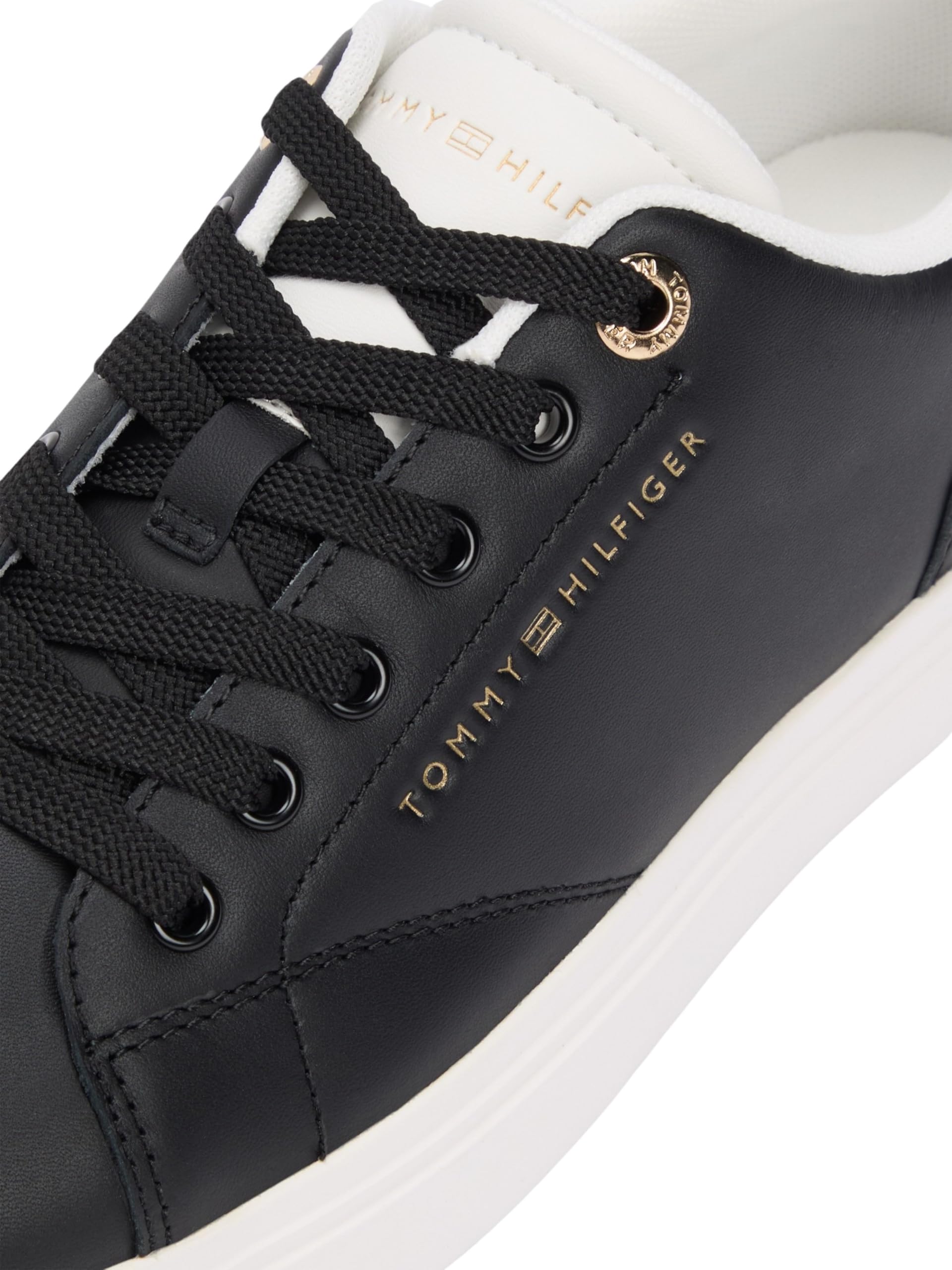 Tommy Hilfiger Damen Th Feminine Cupsole Leather Fw0fw09105 Low Top
