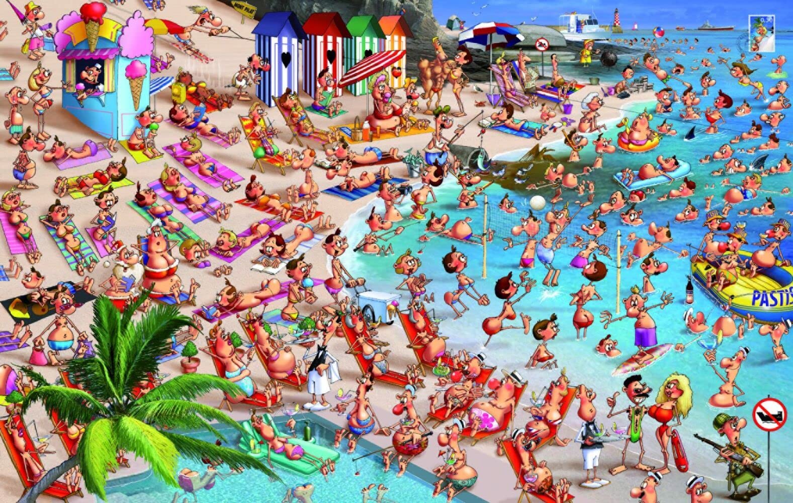 Amazon.com: Piatnik Beach 1000 Piece Francois Ruyer Jigsaw