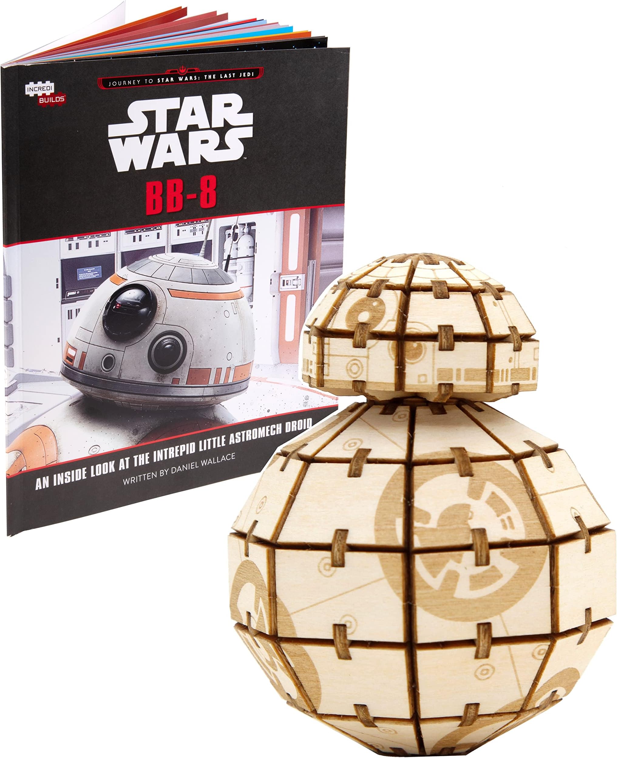 Star Wars BB-8 3D Wood Puzzle Model Kit (81 Pieces) โ Build & Paint Your Own Droid, No Glue Required, Easy DIY STEM Craft for Kids, Teens & Adults โ BB8 Movie Replica Gift (Ages 12+)