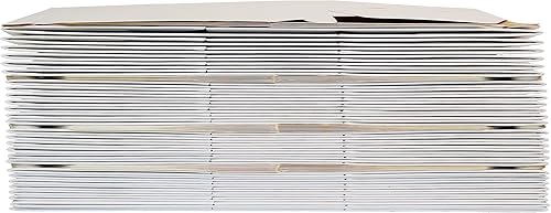 Miniatura 8 de PandaPandaPPS Paquete de 50 cajas blancas a dos aguas (8.25 x 5 x 4 pulgadas) para alimentos, regalos y recuerdos de fiesta, cajas de regalo para